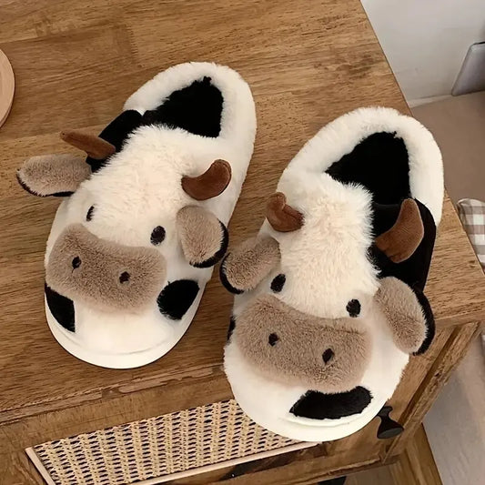 Chaussons vache – Confort chaleureux et fantaisie intérieure